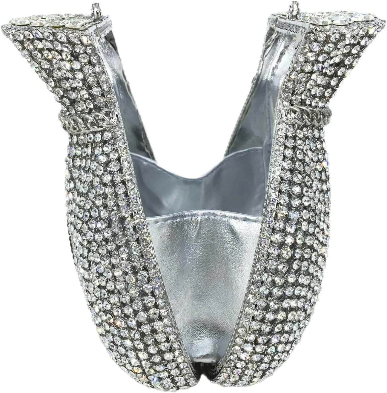 Money Crystal Clutch Bag Women Dollars Evening Handbags Bridal Party Rhinestone Clutch Purse Cocktail Bag,Mini