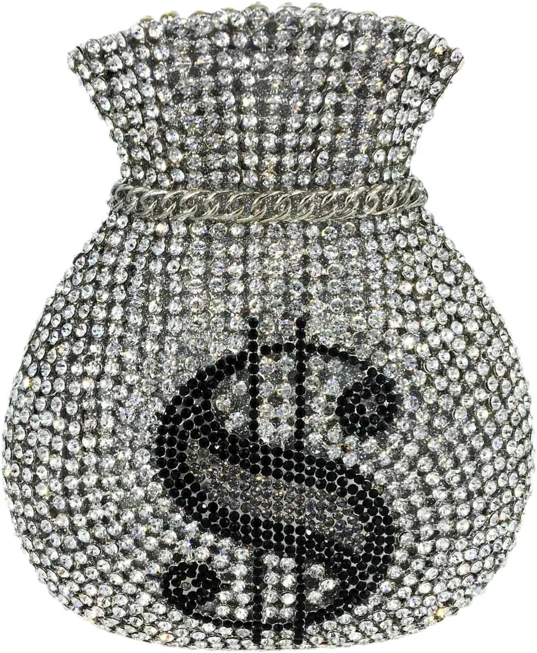 Money Crystal Clutch Bag Women Dollars Evening Handbags Bridal Party Rhinestone Clutch Purse Cocktail Bag,Mini