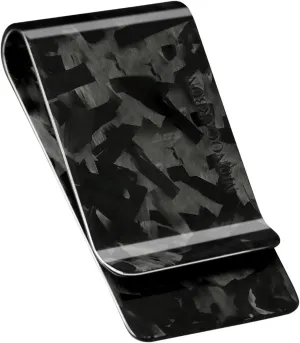 MONOCARBON Carbon-Fiber-Money-Clip-for-Men, Minimalist-Money-Holder for Cash, High Elastic Carbon-Fiber-Wallet, Slim and Durable
