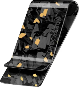MONOCARBON Carbon-Fiber-Money-Clip-for-Men, Minimalist-Money-Holder for Cash, High Elastic Carbon-Fiber-Wallet, Slim and Durable
