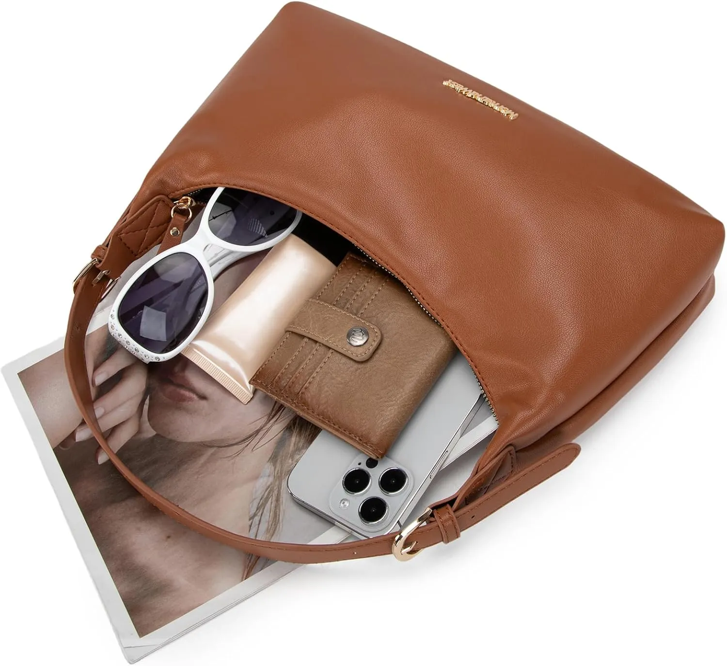 Montana West MEDIUM Shoulder Purses for Women Crescent Hobo Bags Trendy Purses