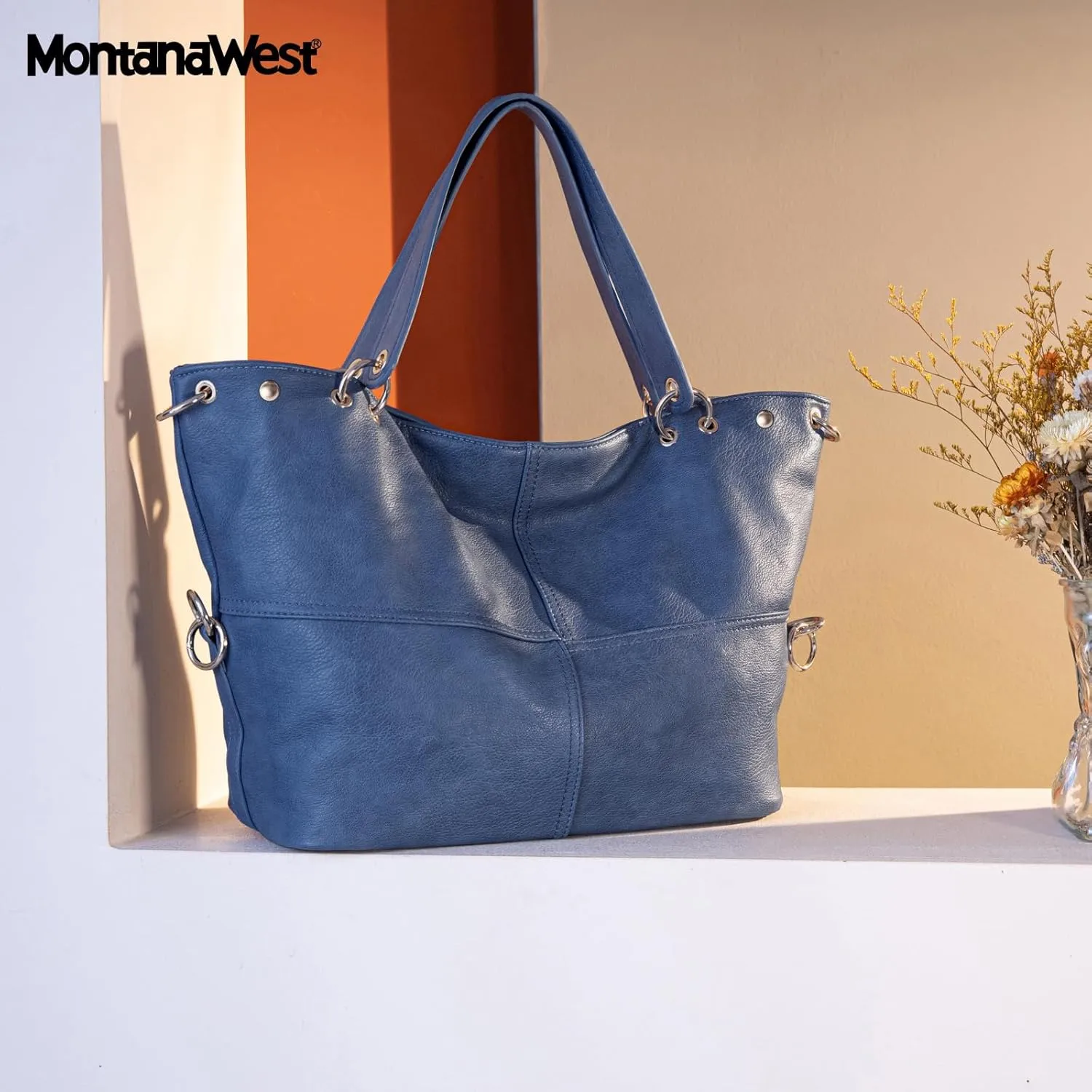 Montana West Tote Bag for Women Hobo Handbag Shoulder Top-handle Purses