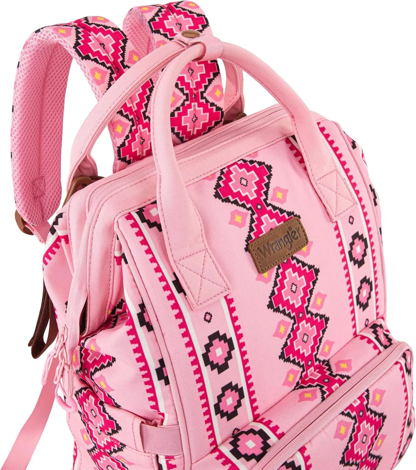 Montana West Wrangler Callie Diaper Bag Backpack with Stroller Straps Multifunction Baby Travel Bag WG2204-9110PK