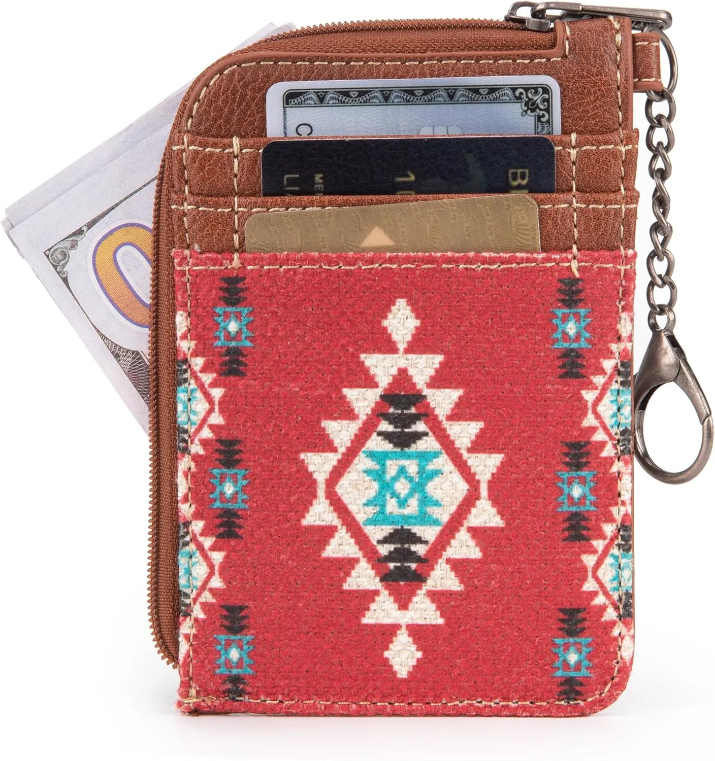 Montana West Wrangler Wallets for Women Boho Aztec Card Holder WG2203-W005BDY