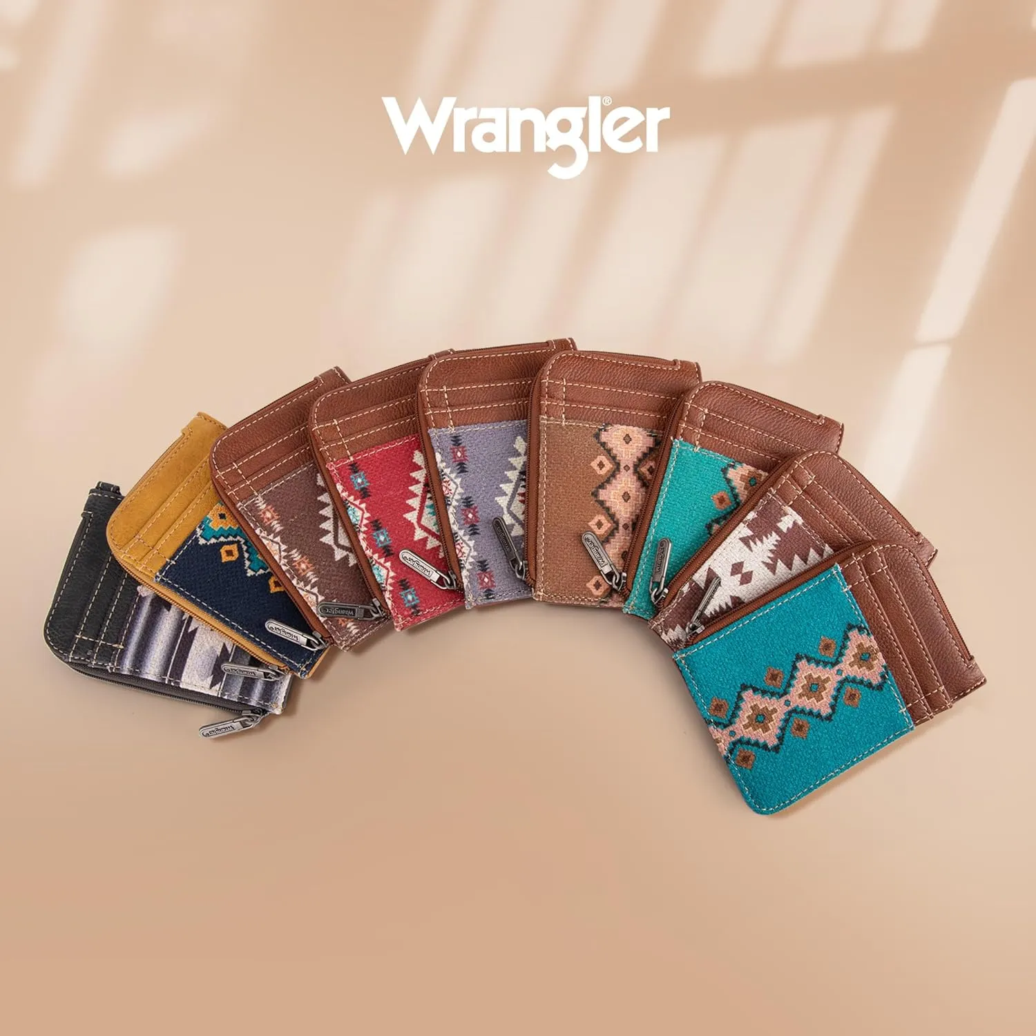 Montana West Wrangler Wallets for Women Boho Aztec Card Holder WG2203-W005BDY