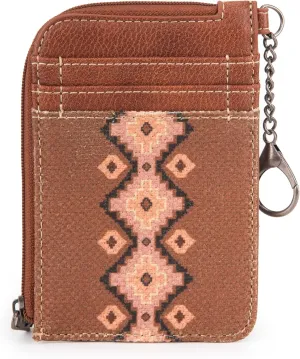 Montana West Wrangler Wallets for Women Boho Aztec Card Holder WG2203-W005DBR