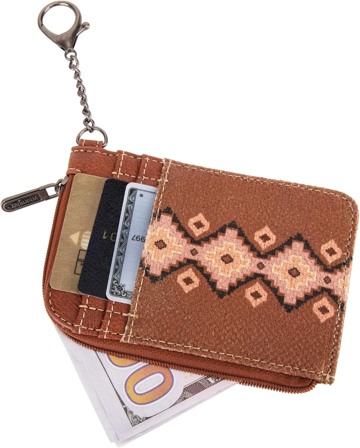 Montana West Wrangler Wallets for Women Boho Aztec Card Holder WG2203-W005DBR