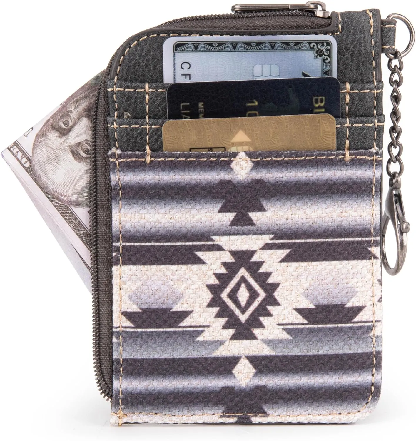 Montana West Wrangler Wallets for Women Boho Aztec Card Holder WG2203A-W005BK