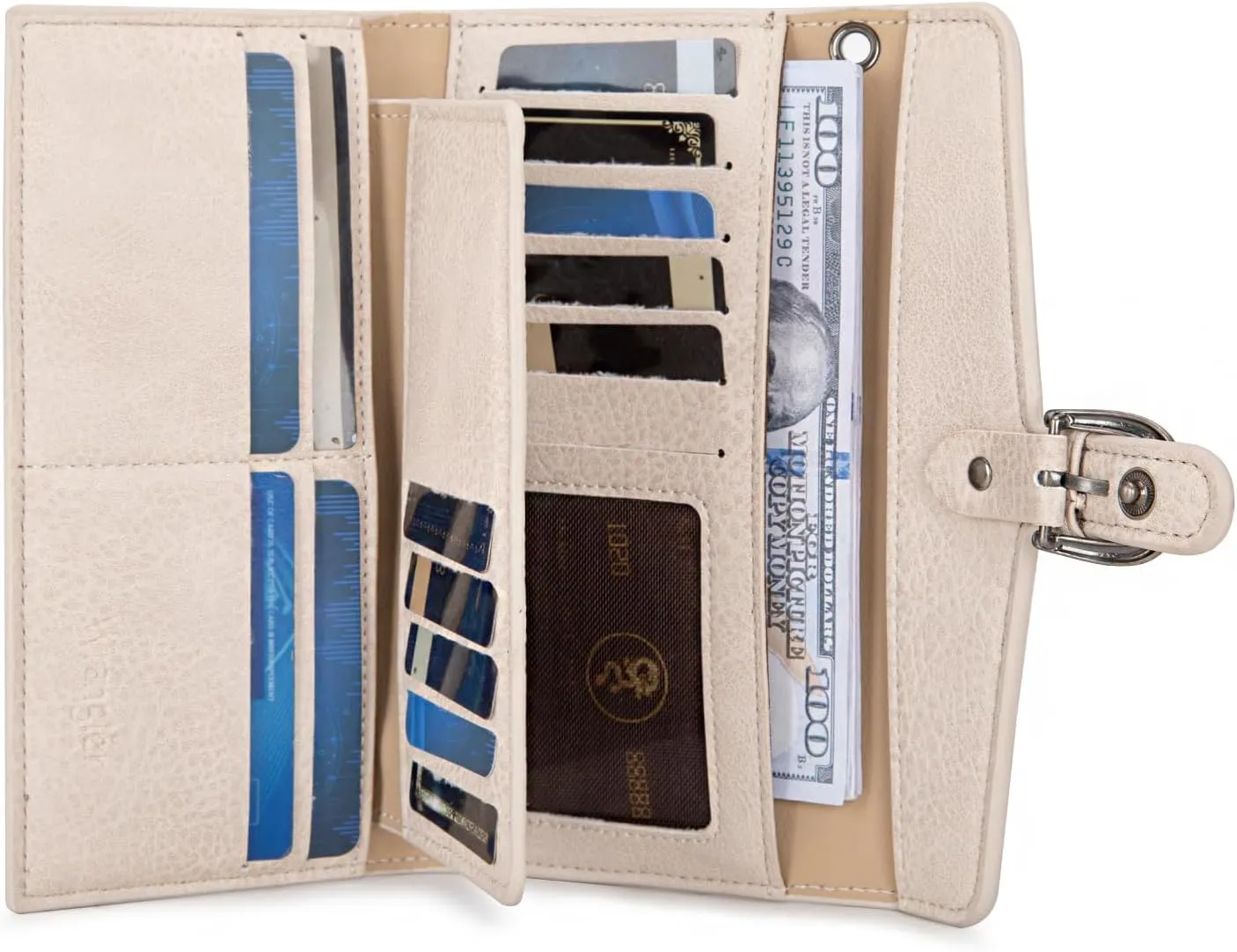 Montana West X Wrangler Womens Wallet Western Wristlet for Women Large Rfid Wallet With Detachable Credit Card Holder