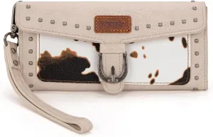 Montana West X Wrangler Womens Wallet Western Wristlet for Women Large Rfid Wallet With Detachable Credit Card Holder
