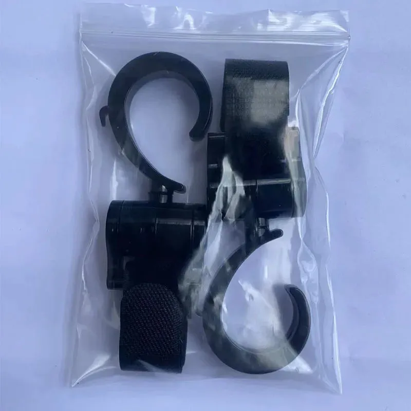 Mook: Sleek, All-Black Stroller Hook for Modern Parents