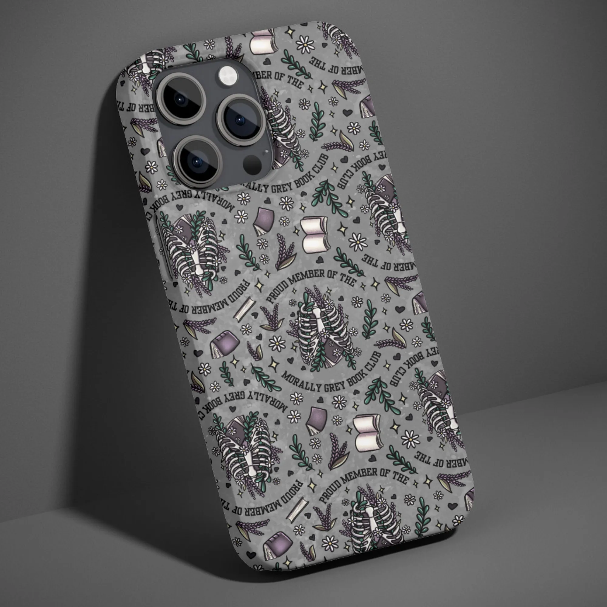 Morally Grey Book Club Member Phone Case