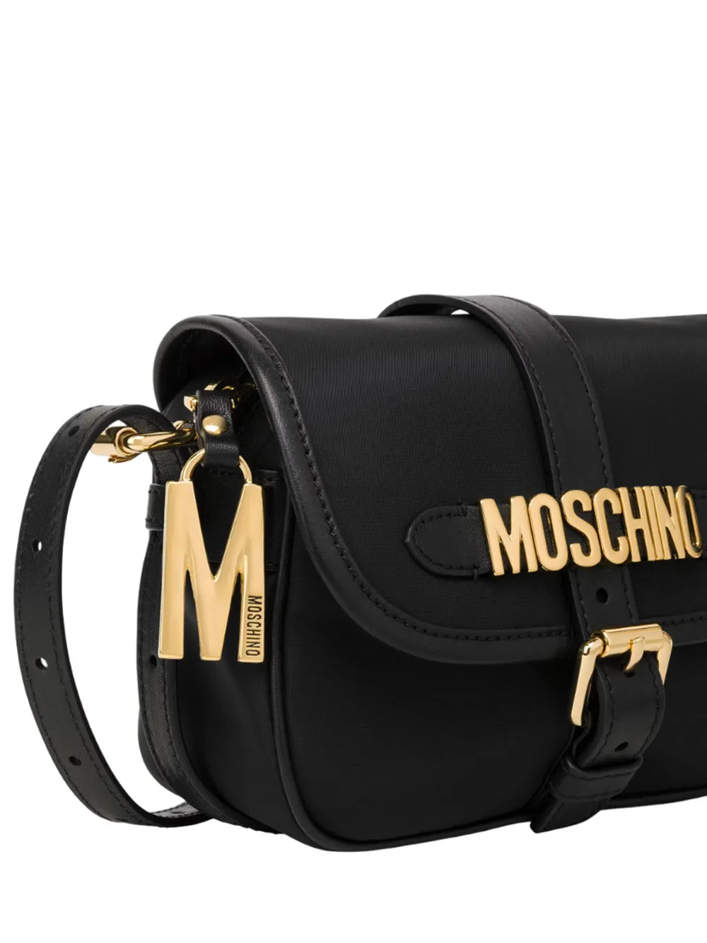 Moschino Lettering Logo Nylon Shoulder Bag