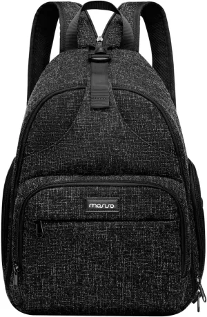 MOSISO Camera Bag Sling Backpack,DSLR/SLR/Mirrorless Photography Camera Case Crossbody Shoulder Bag with Tripod Holder&Rain Cover&Shoulder Straps Compatible with Canon/Nikon/Sony, Black