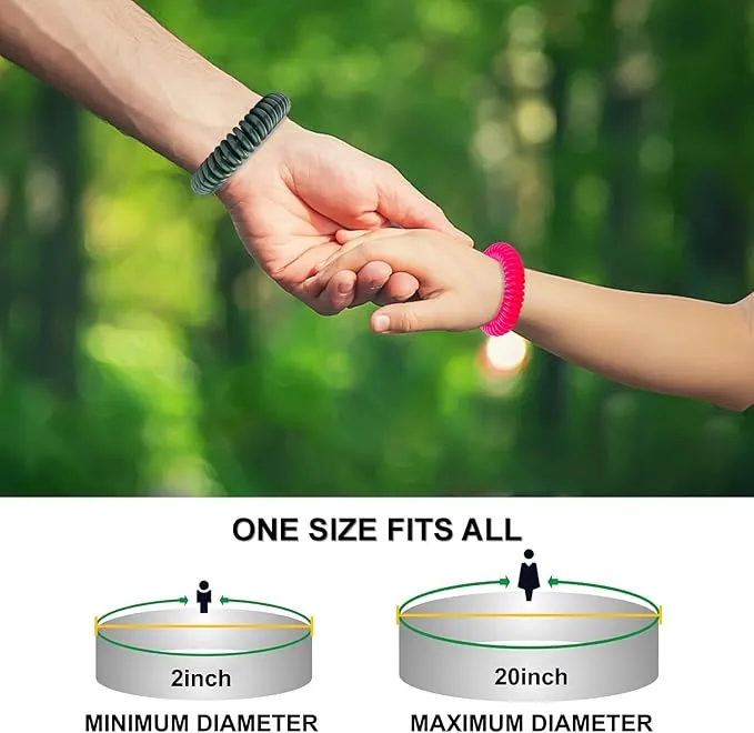 Mosquito Repellent Bracelets 24 Pack, Individually Wrapped Mosquito Repellent Bands with 60 Pcs Mosquito Repellent Stickers Patches, Natural Insect Bug Repellent Wristbands for Kids and Adults