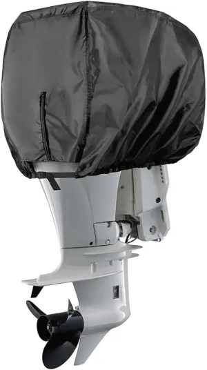 Motor Cover for Outboard, Boat Engine Hood Waterproof Heavy-Duty 600D Oxford Cloth, Outdoor Tear-Resistant Engine Hood Cover for 115-225 Motors