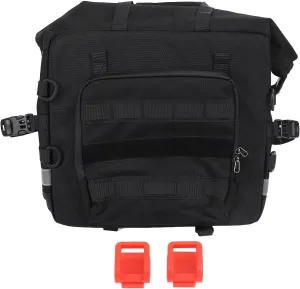 Motorcycle Side Saddle Bag Water 25L Quick Release Reflective Strip Travel Messenger Handbag