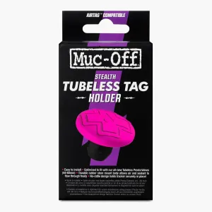 Muc-Off Stealth Tubeless AirTag Holder - Hidden Air Tag Holder for Bike Compatible with Apple AirTag - Anti-Theft Protection AirTag Bike Mount for Tubeless Tyres