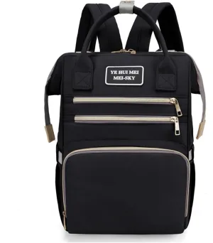 Multi Purpose Mother And Baby Bag, Fashionable Mother Bag, Women's Backpack, Casual Diaper Backpack(Black)