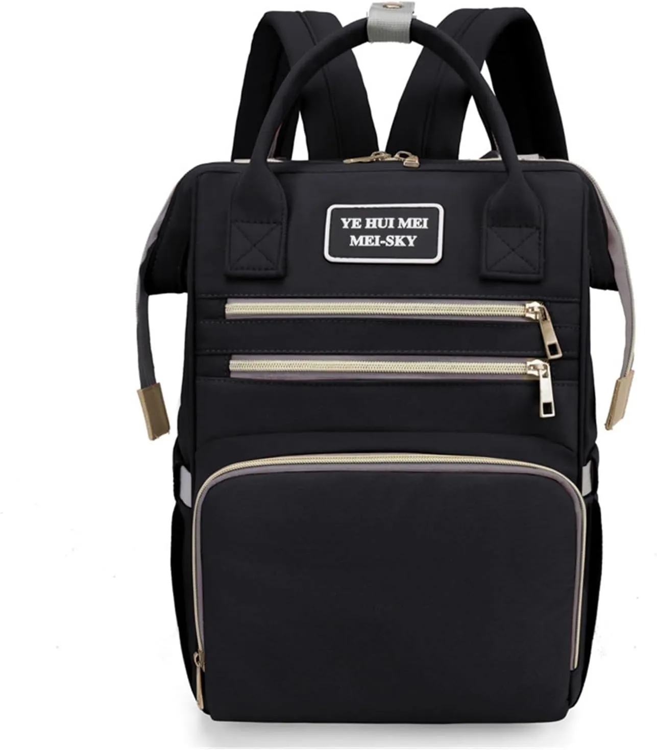 Multi Purpose Mother And Baby Bag, Fashionable Mother Bag, Women's Backpack, Casual Diaper Backpack(Black)
