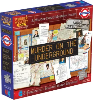 Murder Mystery Party, Case File Puzzle Murder on The Underground, for Ages 14 