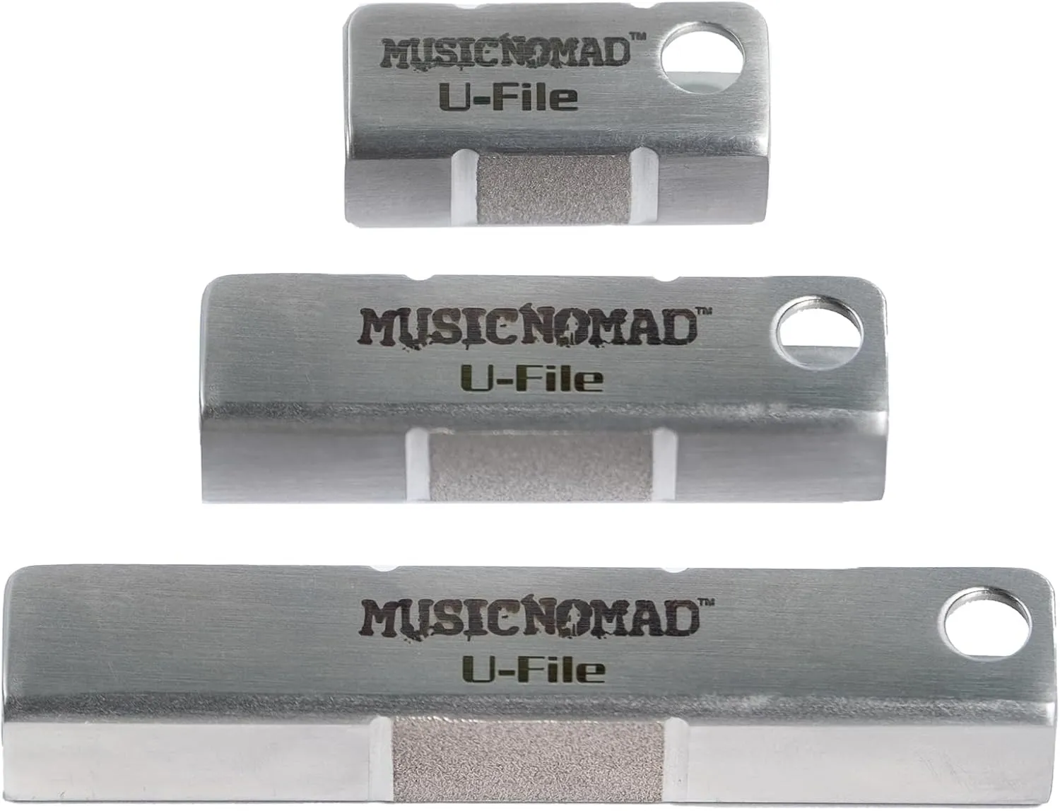 MusicNomad U-File Single Fret Leveler, 3-Pack MN813