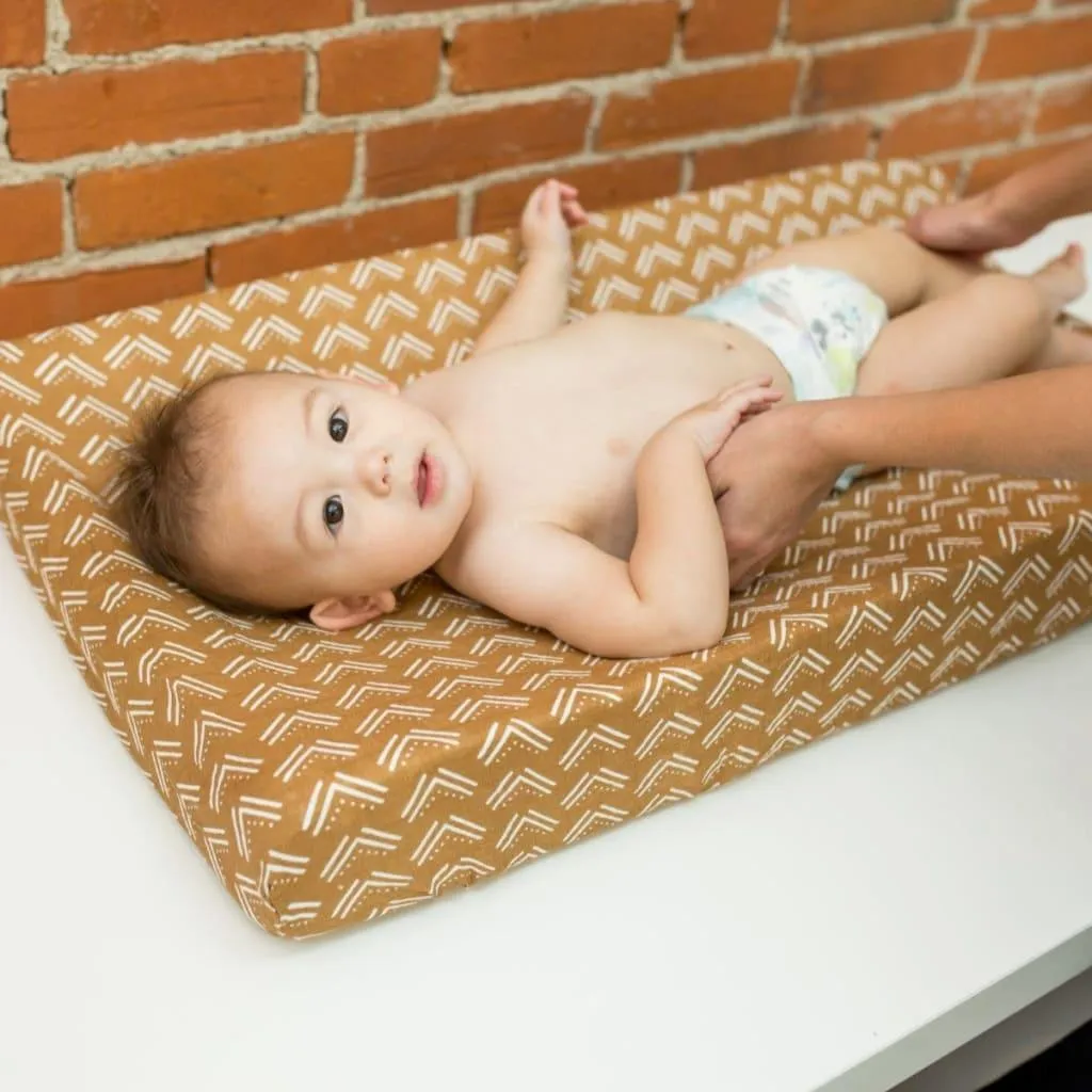 Muslin Change Pad Cover | Soft & Stylish Nursery Essential