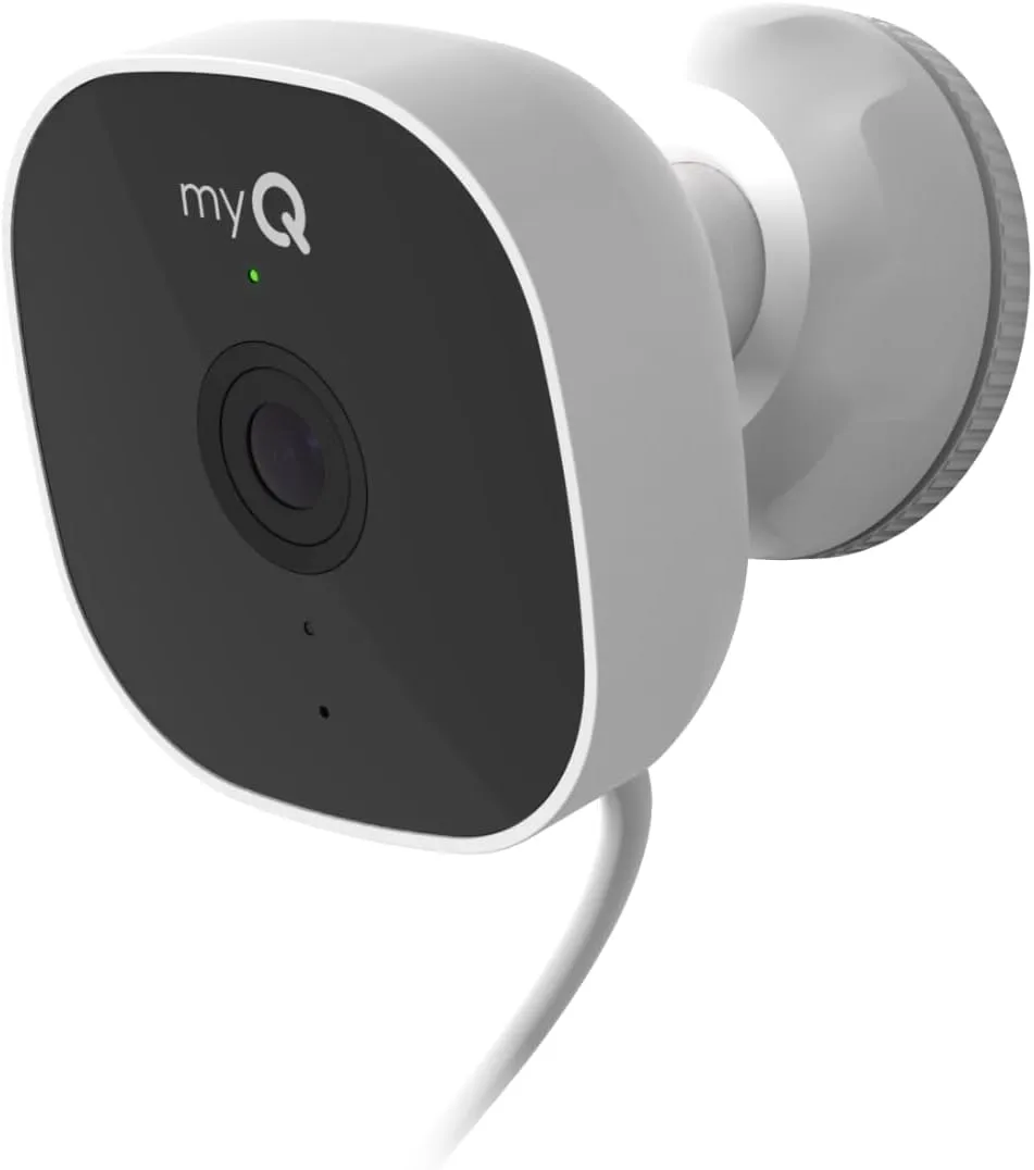 myQ Smart Outdoor Wired Camera - 1080p HD Video, Color Night Vision, Smart Lock & Garage Integration, Motion Detection, Wi-Fi, Two-Way Audio, Smartphone Control