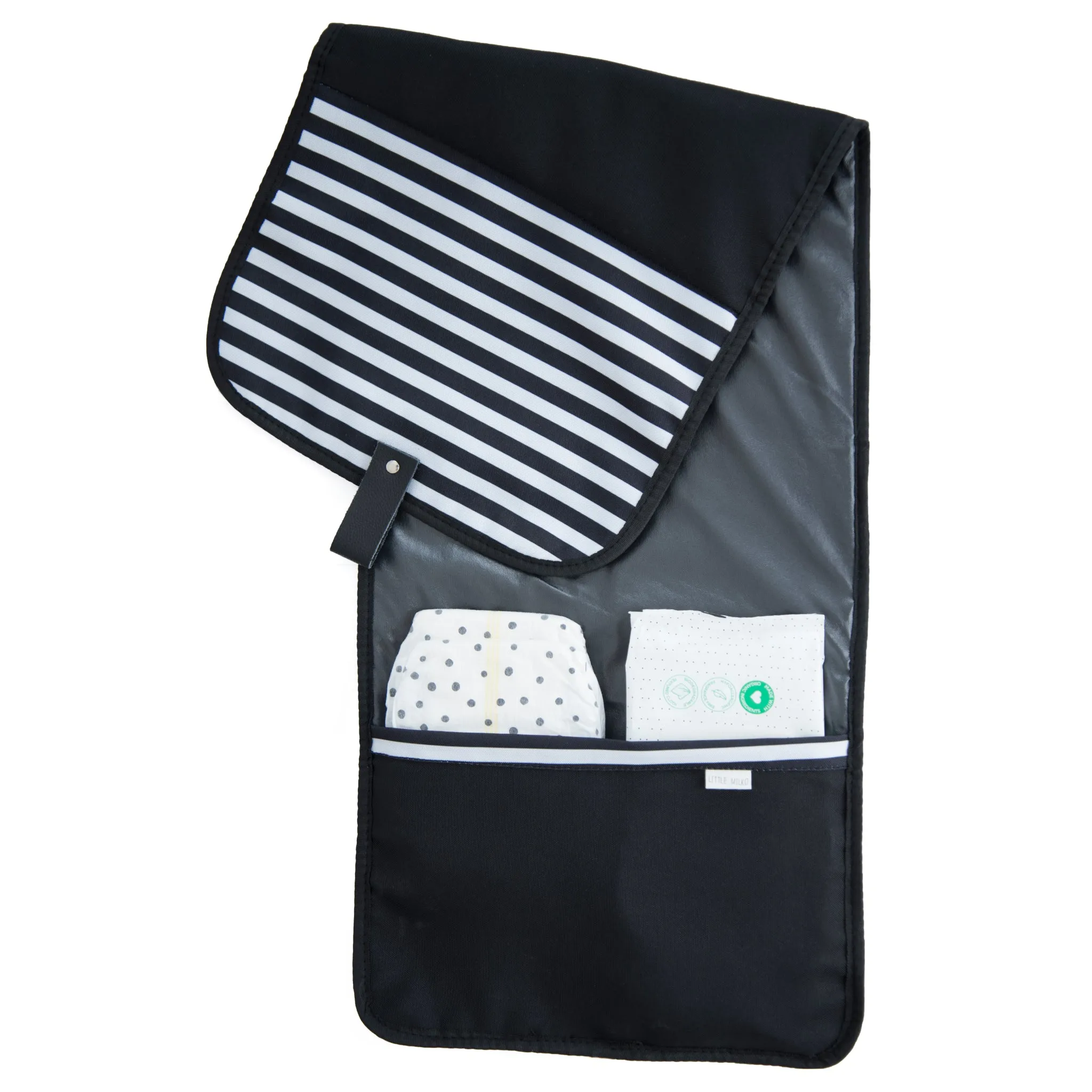 Nappy Baby Change Mat Travel Clutch | Zebra Crossing