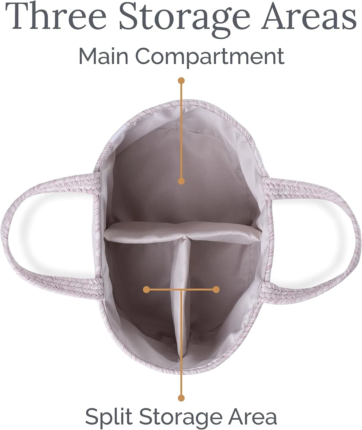Natemia Baby Nappy Caddy Organiser - Large Portable Baby Caddy for Diapers and Wipes, Baby Basket for Newborn, Baby Storage Basket, Baby Baskets for Hampers, Gift Basket