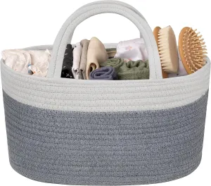 Natemia Premium Baby Diaper Caddy Organizer - Baby Gift Basket for Shower, Portable Diaper Organizer for Changing Table, Newborn Essentials, Nursery Basket