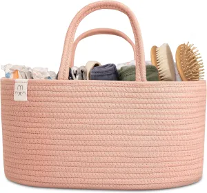 Natemia Premium Baby Diaper Caddy Organizer - Baby Gift Basket for Shower, Portable Diaper Organizer for Changing Table, Newborn Essentials, Nursery Basket