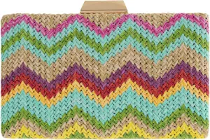 Natural Straw Box Clutch