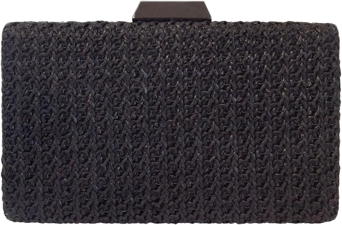 Natural Straw Box Clutch