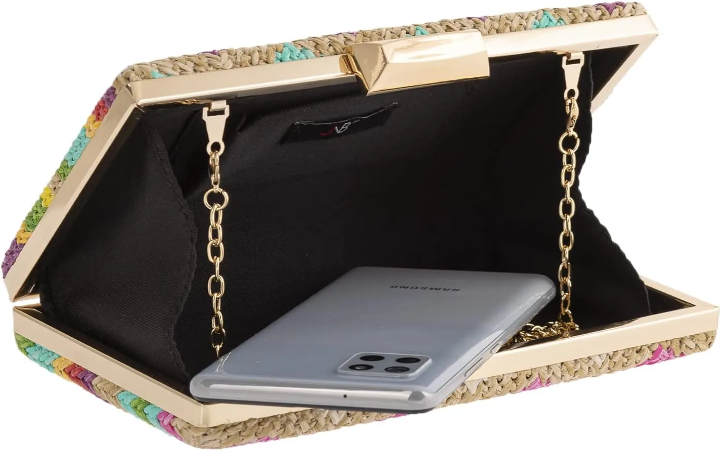 Natural Straw Box Clutch