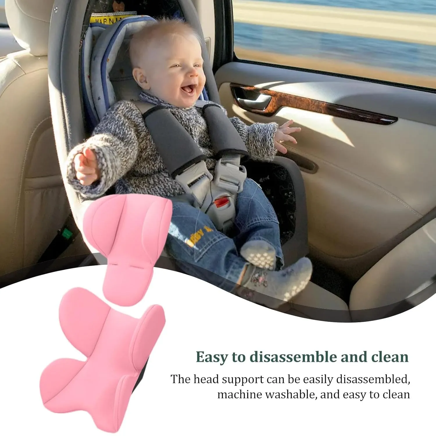 New Born Car Seat Cushion Insert,Baby Cushions for New Born,Stroller Cushion Breathable Car Seat Insert for Baby New Born Infant Carseats Pushchair Pram Carrier Lounger