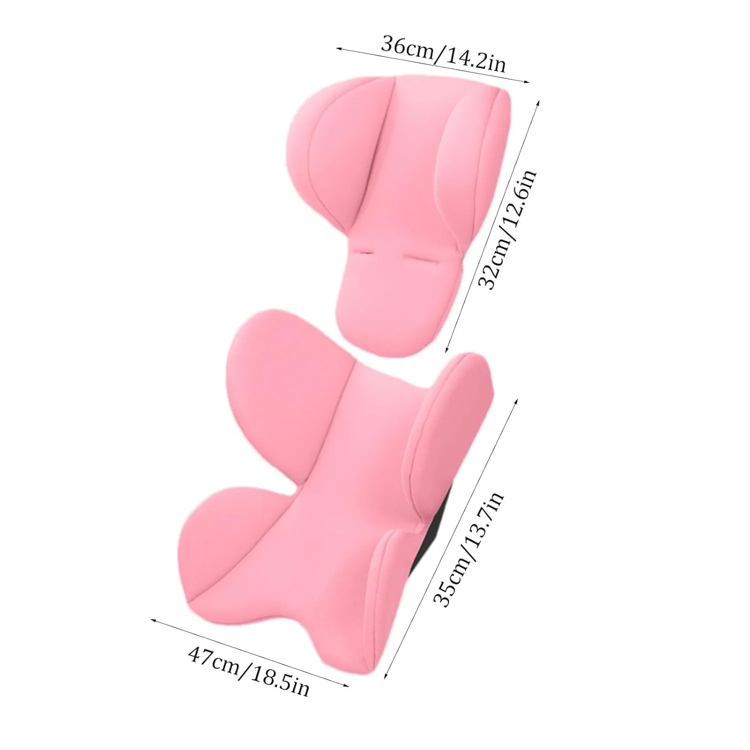 New Born Car Seat Cushion Insert,Baby Cushions for New Born,Stroller Cushion Breathable Car Seat Insert for Baby New Born Infant Carseats Pushchair Pram Carrier Lounger