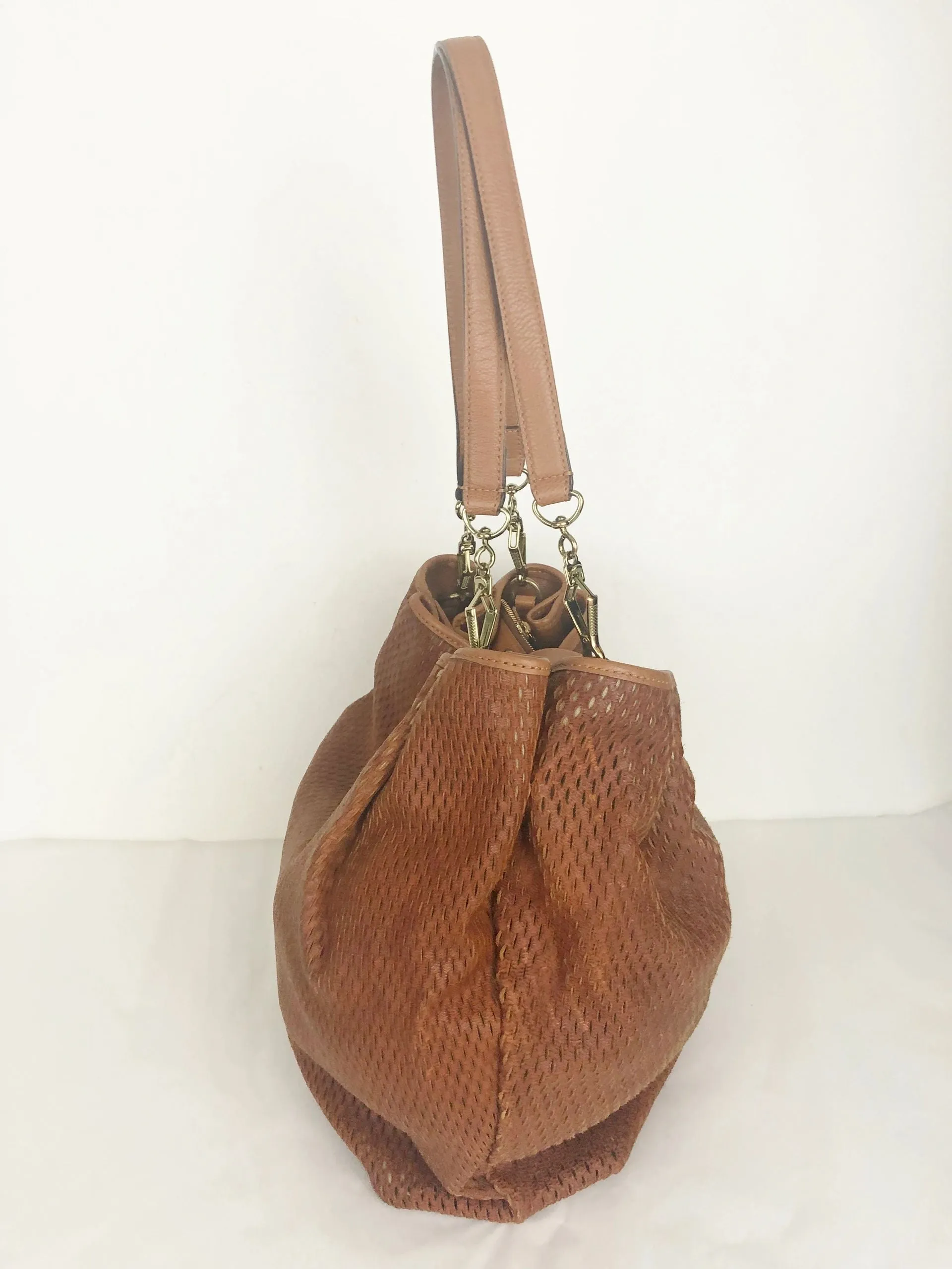 NEW Chloe Elsie Perforated Hobo Bag