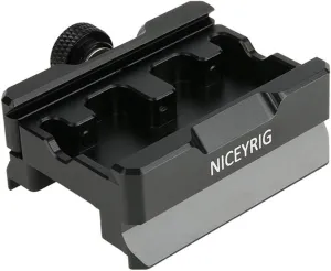 NICEYRIG Quick Release Clamp for ARCA Swiss Standard, with Bottom Plate for Manfrotto 577/501/504/701, Gimbal Tripod Switch Adapter for RS2/RSC2/Ronin S, Zhiyun Crane 2S/Weebill Lab - 394