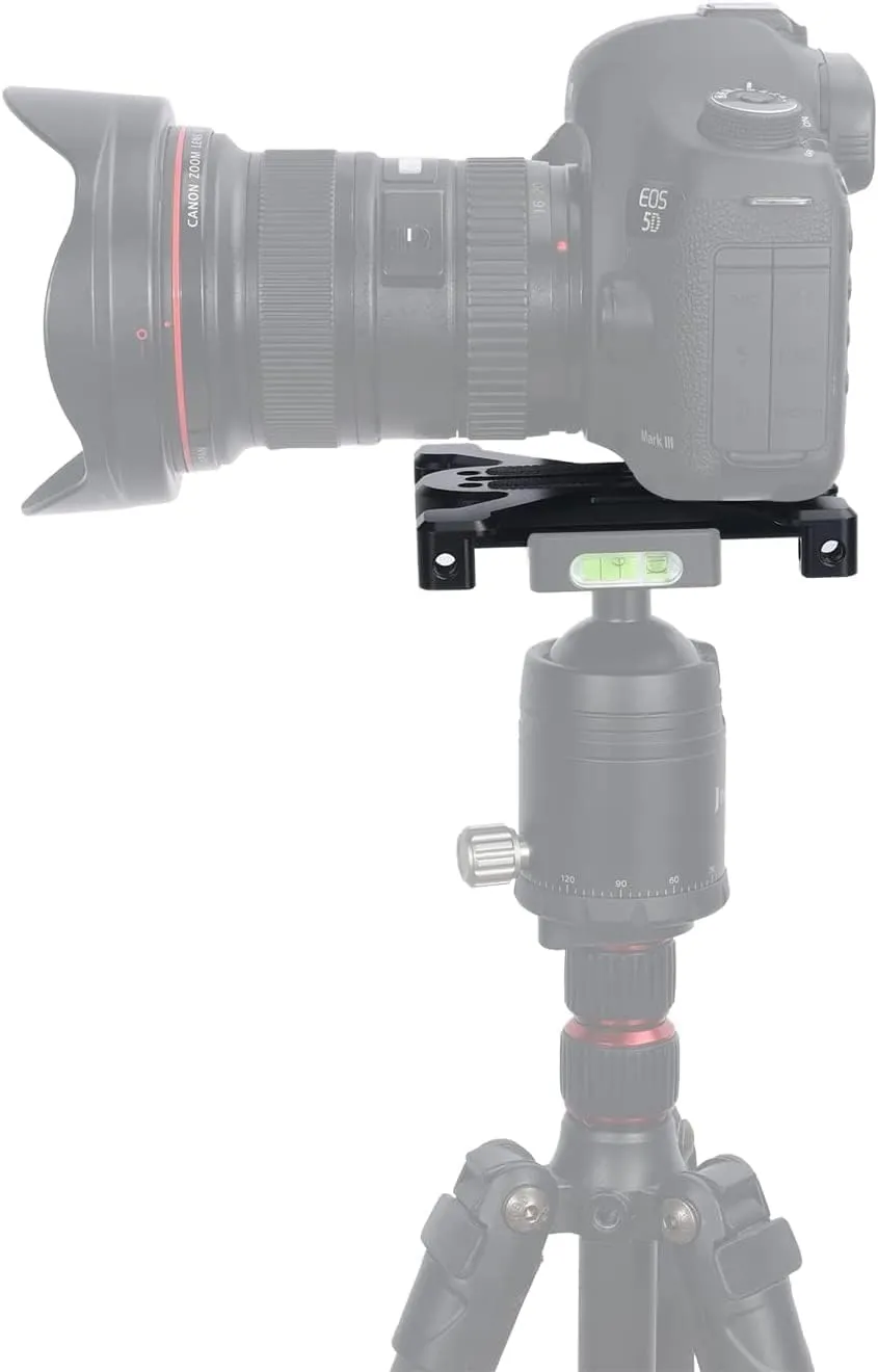 NICEYRIG Quick Release Plate for Arca-Swiss Standard, Tripod/Ground Shooting Switch Plate with Four-feet Stand Support for Heavy Camera, Camcorder - 520