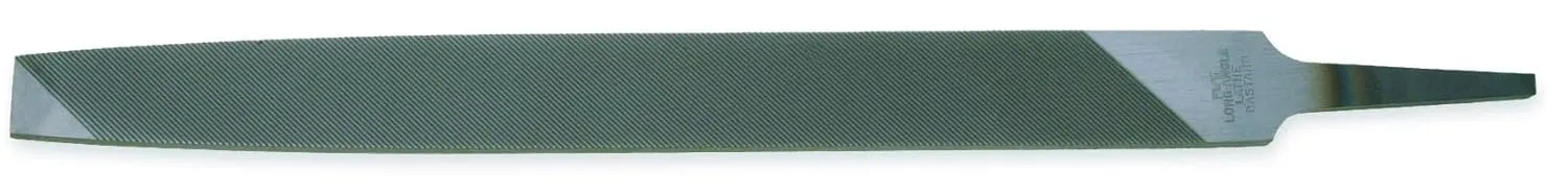 Nicholson - 07851N Long Angle Lathe Hand File, American Pattern, Single Cut, Rectangular, Fine, 12" Length