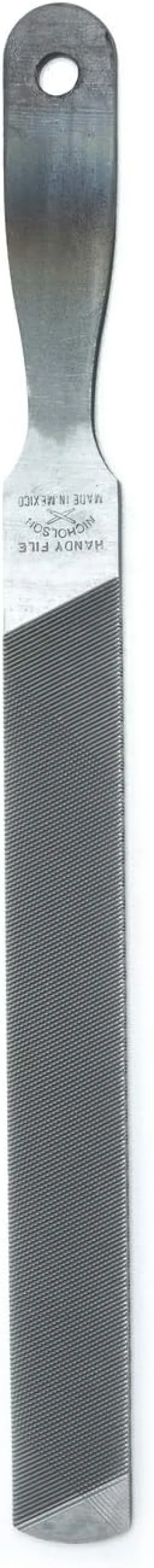 Nicholson 8" Rectangular Double/Single Cut Handy File - Boxed - 06602NN, Multi, One Size