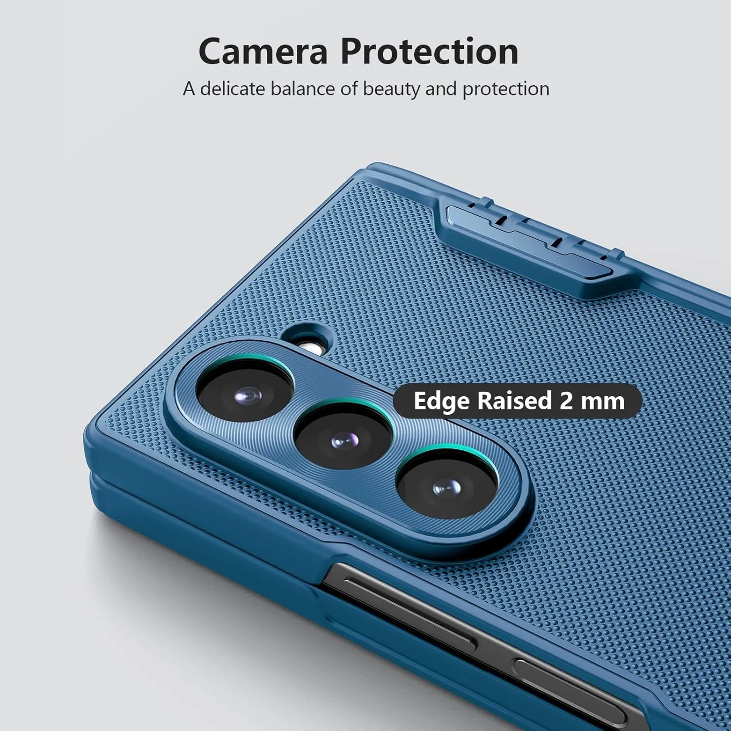 Nillkin for Samsung Galaxy Z Fold 6 Magnetic Case with Screen Protector, [Compatible with MagSafe][Hinge Protection] Frosted Texture Slim Fit Protective Phone Case for Galaxy Z Fold 6 Case Blue