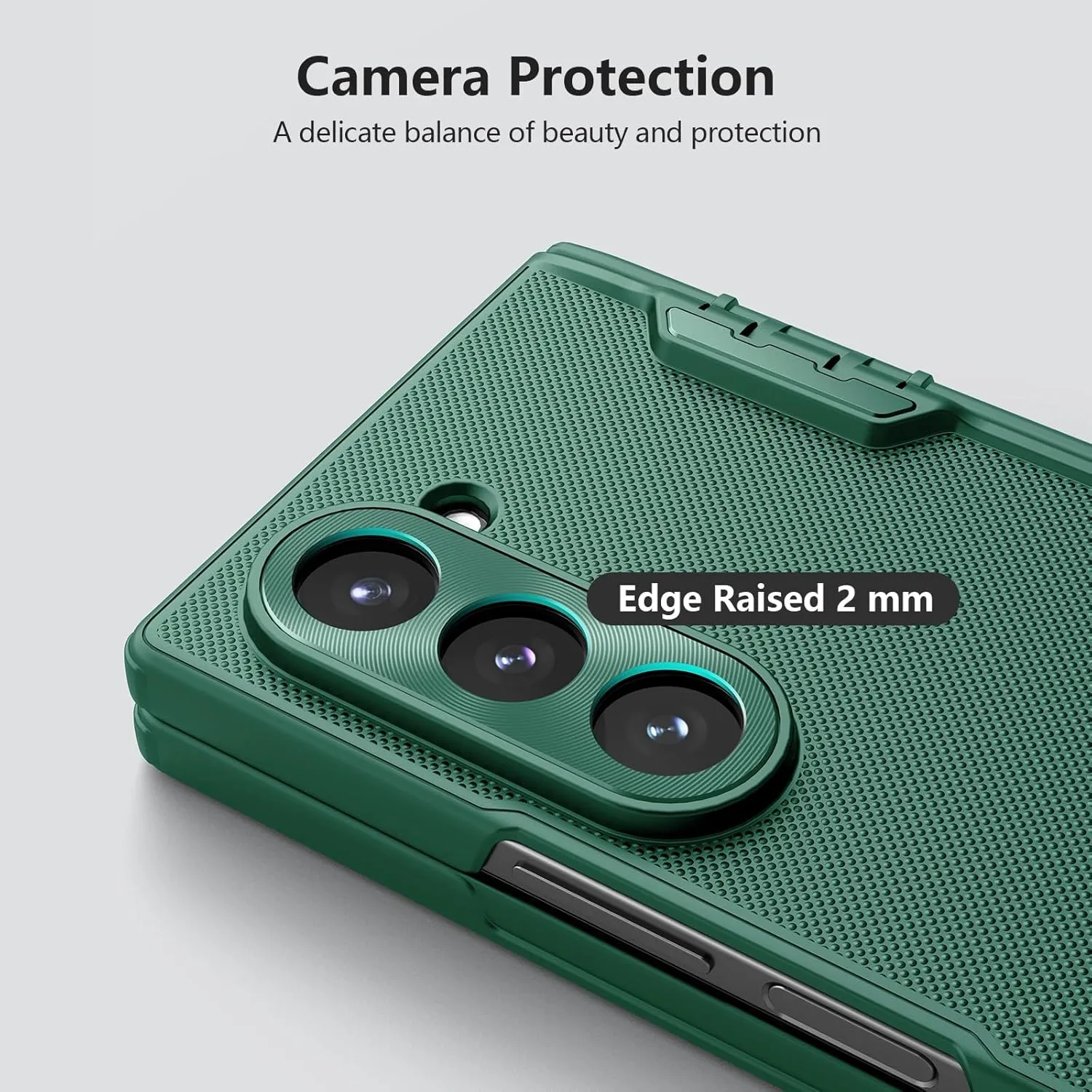 Nillkin for Samsung Galaxy Z Fold 6 Magnetic Case with Screen Protector, [Compatible with MagSafe][Hinge Protection] Frosted Texture Slim Fit Protective Phone Case for Galaxy Z Fold 6 Case Green