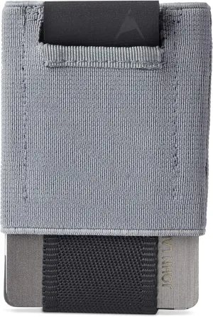 NOMATIC Minimalistic Wallet for Men and Women - Slim Wallet Fits In Front Pocket - Holds 4-15 Cards - Hidden Cash Holder and Key Holder Pocket (Gray)