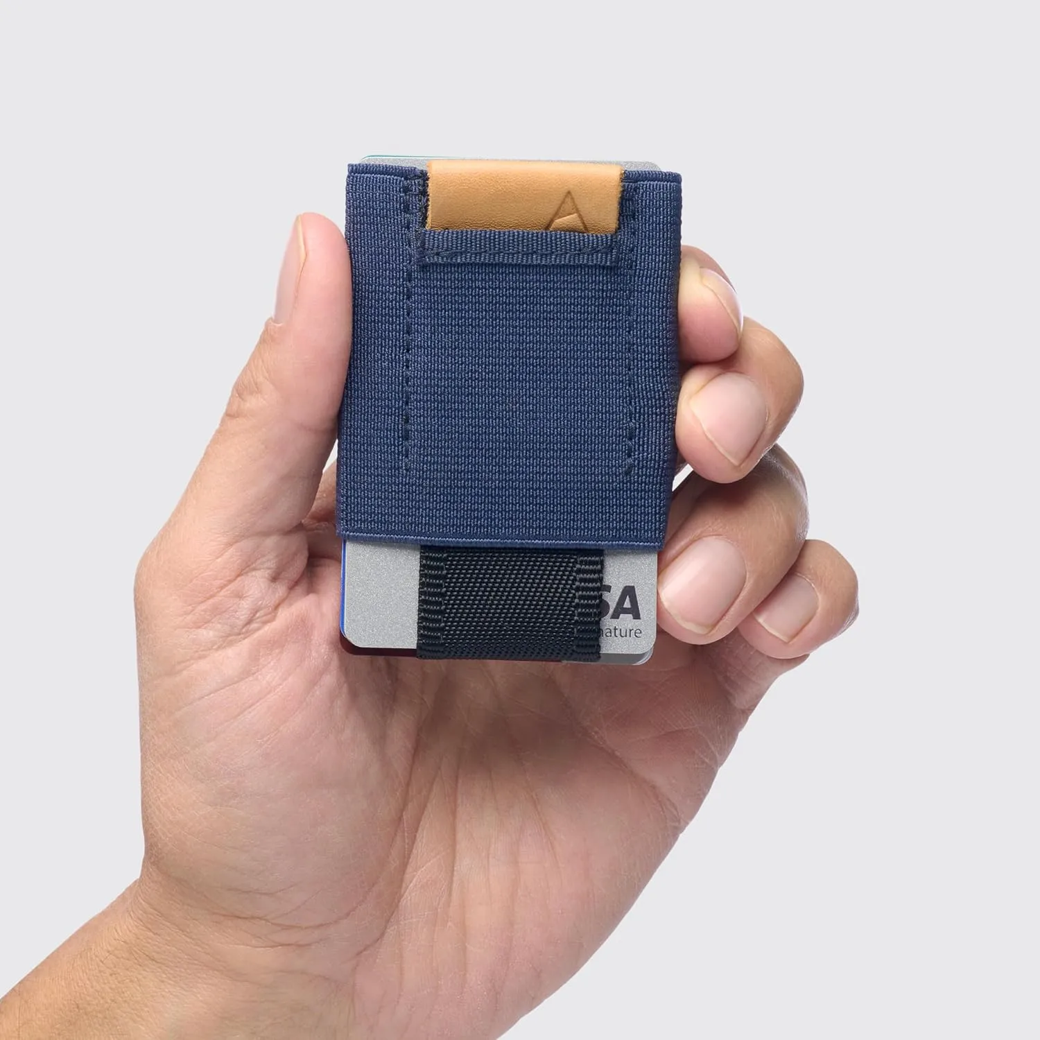 NOMATIC Minimalistic Wallet for Men and Women - Slim Wallet Fits In Front Pocket - Holds 4-15 Cards - Hidden Cash Holder and Key Holder Pocket (Gray)