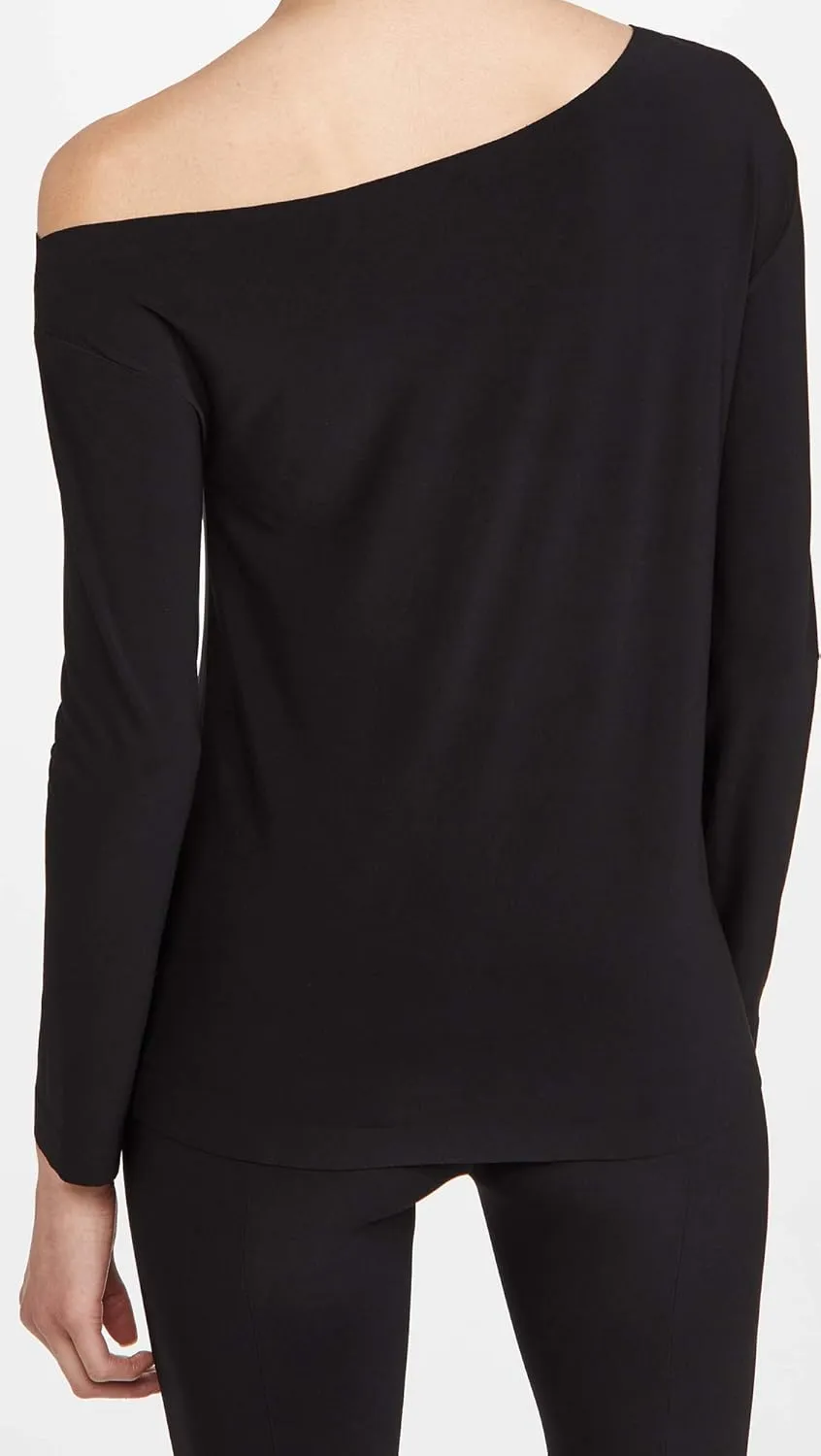 Norma Kamali Women's Long Sleeve Drop Shoulder Top
