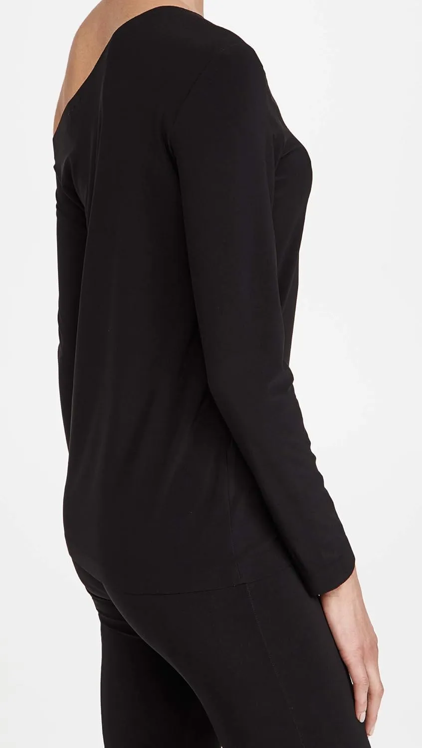 Norma Kamali Women's Long Sleeve Drop Shoulder Top