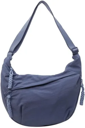 Nylon Crescent Crossbody Bag for Women Luna Bag Dumpling Bag Hobo Bag Moon Shoulder Bag