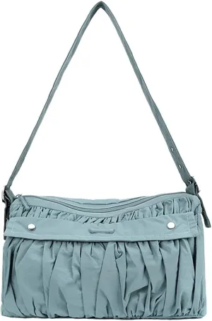 Nylon Crossbody Bags for Women Floppy Handbags for Women Puffy Purse Shoulder Bag Hobo Bag Satchel for Work Travel 2025